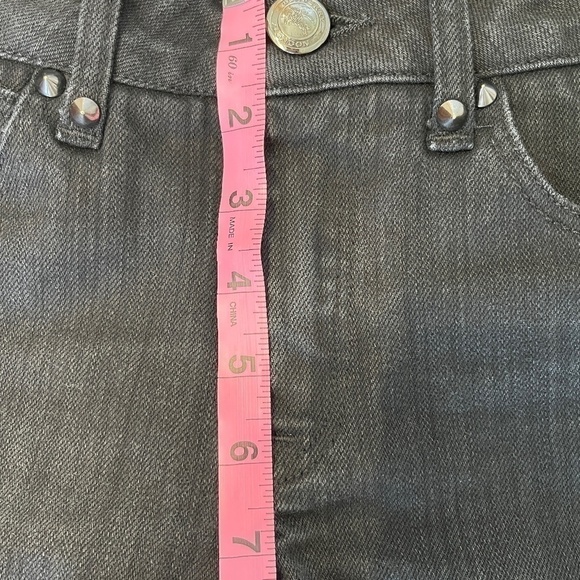 BURBERRY LONDON WOMAN BLACK DENIM WITH STUDDED DETAIL SZ 27 - Picture 8 of 11